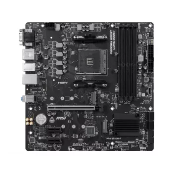 Placa-mãe MSI PRO B550M-P, AMD AM4, B550, Micro-ATX, 4x DDR4, 128GB máx., Dual M.2, Gigabit LAN