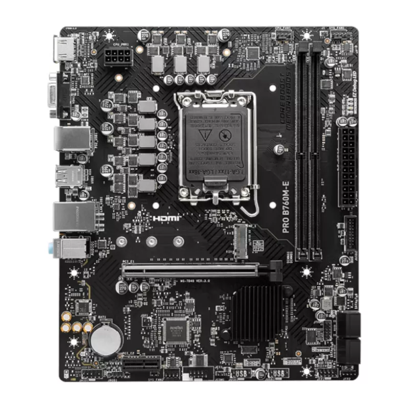 MSI PRO B760M-E DDR5 LGA1700 placa-mãe Micro-ATX