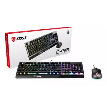 MSI Vigor GK30 Combo Conjunto de teclado e rato gaming RGB, Preto