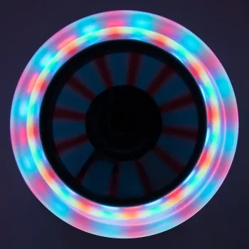 MUUWMI Trotinete de alumínio Neon, 125 mm, com rodas luminosas
