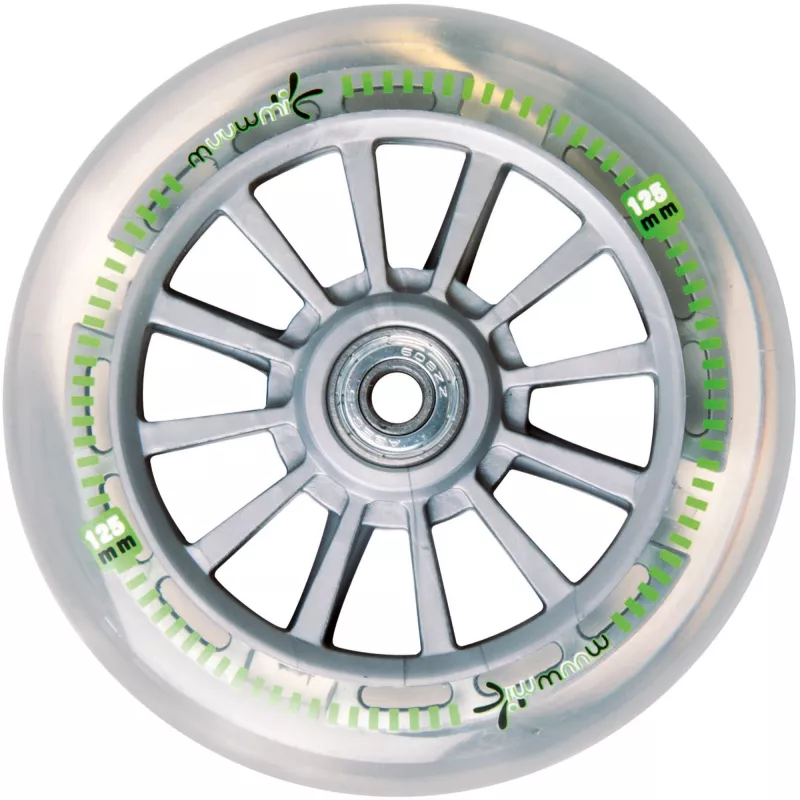 MUUWMI trotinete de alumínio Neon, 125 mm, com rodas luminosas