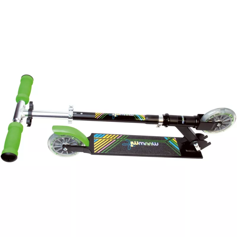 MUUWMI trotinete de alumínio Neon, 125 mm, com rodas luminosas