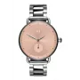 Relógio MVMT D-FR01-S 36mm quartzo suíço mostrador branco bracelete de pele preta