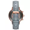 MVMT Relógio Nova Chrono para mulher 38mm ouro rosa aço inoxidável pele verde D-FC01-RGGR