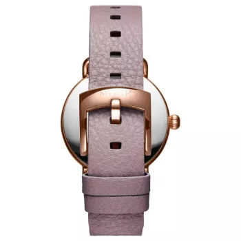 Relógio MVMT mulher Nova Chrono D-FR01-RGPU 36mm ouro rosa aço inoxidável pele roxa