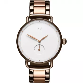 Relógio de mulher MVMT Nova FR01-TIRGW 40 mm aço inoxidável ouro rosa cinzento