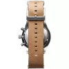 MVMT relógio de senhora D-MV01-WT (42mm) – mostrador branco, bracelete de pele branca