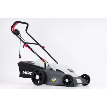 NAC Cortador de relva elétrico 1800W Motor de indução 40cm Largura de corte 50L Cesto de recolha de relva