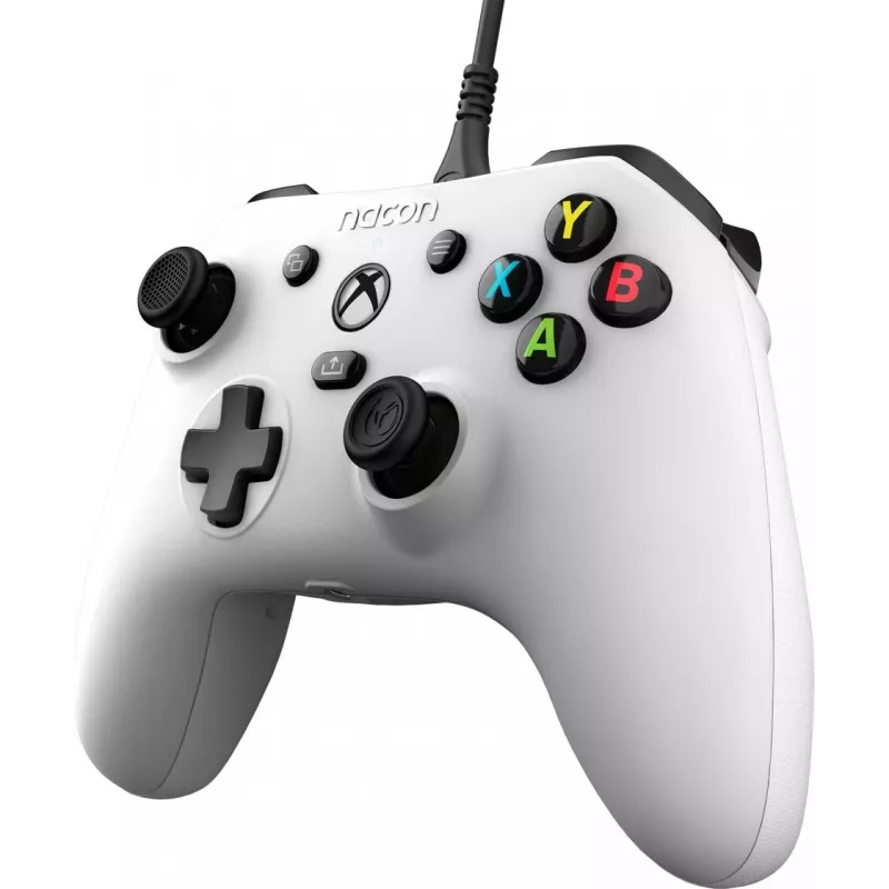 Comando com fios Nacon EVOL-X para Xbox Series X|S, Xbox One, PC - branco