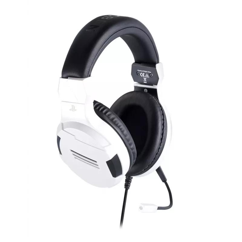 Headset gaming NACON PS4 V3 branco - auscultadores over-ear com fios e microfone para PlayStation 4, PC, dispositivos móveis