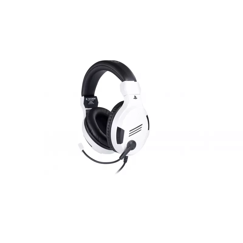 Headset gaming NACON PS4 V3 branco - auscultadores over-ear com fios e microfone para PlayStation 4, PC, dispositivos móveis