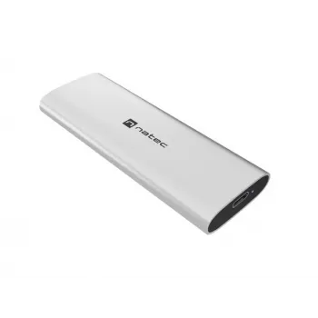 Caixa externa para SSD NATEC RHINO M.2 NVMe USB-C 3.2 Gen 2 Arctic Silver