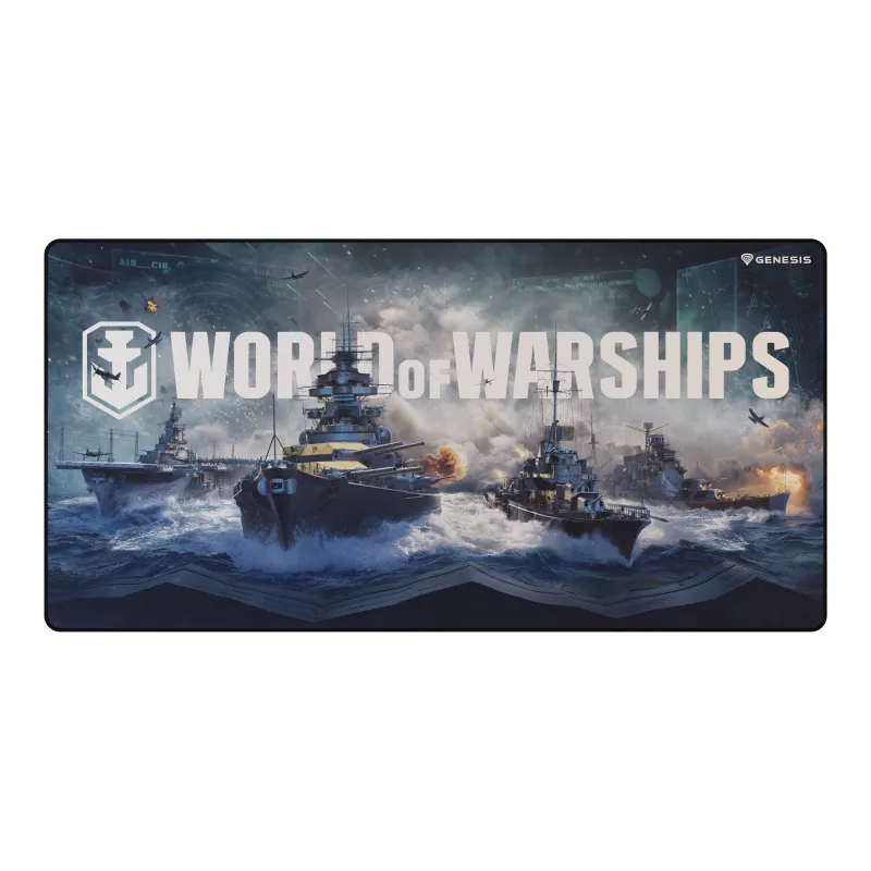 Tapete de rato gaming Natec Genesis Carbon 500 Maxi World of Warships Armada - 900 x 450 mm