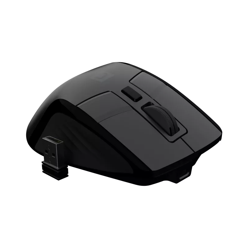 Rato gaming sem fios Natec Jaguar Pro, 2,4 GHz + Bluetooth, 4000 DPI, Preto