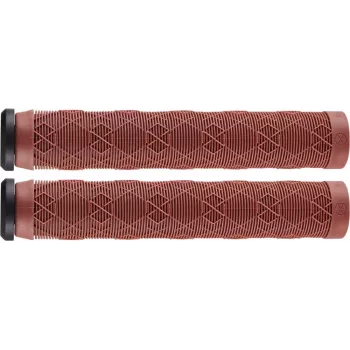Punhos Native Emblem Bordo - punhos de borracha TPR cor de vinho para trotinete com terminais de guiador