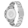 Relógio de quartzo analógico de homem NAUTICA NAPPBF201 com mostrador azul e pulseira de silicone azul, 42 mm
