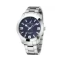 Relógio de quartzo analógico de homem NAUTICA NAPPBF201 com mostrador azul e pulseira de silicone azul, 42 mm
