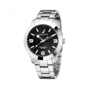 Relógio cronógrafo de quartzo de homem Nautica NAPPBF205 42mm azul silicone
