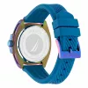 Nautica Relógio de quartzo cronógrafo de homem Porthole NAPTCF201 44mm Mostrador azul Bracelete de silicone