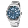 Nautica Relógio de homem quartzo analógico NAPFWS307 44 mm mostrador azul bracelete de silicone azul