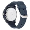 Nautica Relógio cronógrafo de quartzo de homem NAPFWS302 45 mm mostrador azul bracelete de silicone