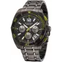 Relógio de quartzo Nautica para homem NAPTCF210 44mm aço inoxidável mostrador azul bracelete de silicone