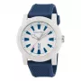Nautica Relógio para homem NAPATF201 44mm aço inoxidável quartzo analógico mostrador preto bracelete de silicone