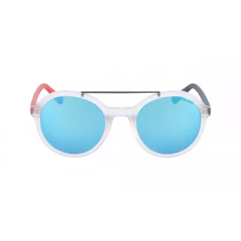 Óculos de sol de homem Nautica N3639SP-909 polarizados - armação retangular preta, lentes cinzentas