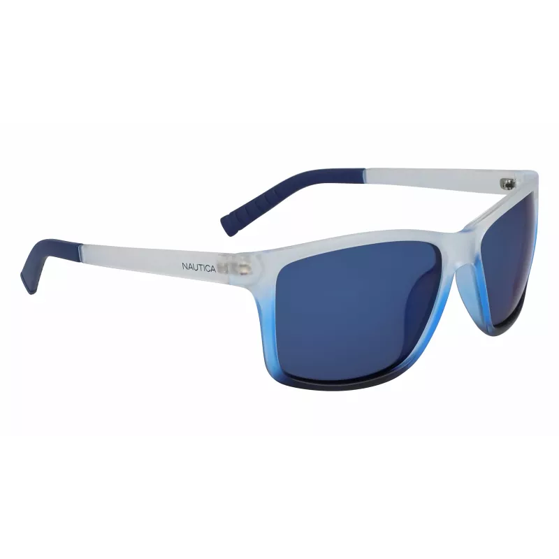 Óculos de sol de homem NAUTICA N3644SP-471 polarizados retangulares preto mate/cinzento 62mm