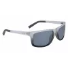 Nautica N3651SP-071 Óculos de sol de piloto polarizados para homem - Armação preta Lentes cinzentas 62mm