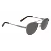 Nautica N4641SP-030 Óculos de sol retangulares para homem, armação preta mate, lentes cinzentas, 53 mm