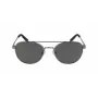 Nautica N4641SP-030 Óculos de sol retangulares para homem, armação preta mate, lentes cinzentas, 53 mm
