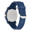 Relógio de quartzo analógico Nautica NAPATS305 para homem mostrador azul bracelete de silicone 42,5mm