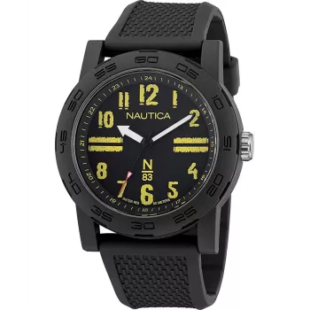 Nautica Pacific Beach Relógio para homem quartzo analógico NAPATS303 azul silicone 42,5mm
