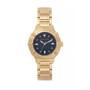 NAUTICA Relógio de mulher Cape Coral Quartzo NAPCPR005 36mm Silicone branco