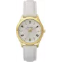 Nautica Relógio de quartzo analógico de mulher NAPVNC001 36mm bracelete de silicone branca