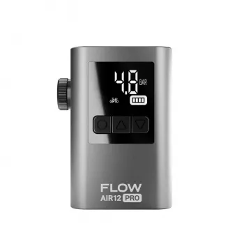 Navitel Flow Air12 Pro Compressor de ar compacto 150 PSI Enchedor de pneus digital com luz LED e bolsa de armazenamento