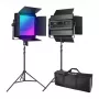 NEEWER 2-Pack 1200RGB 60W V4 Luz de Vídeo LED