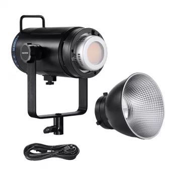 Neewer CB200C Luz de vídeo LED RGB 200W, 2500K-10000K, CRI/TLCI ≥97, encaixe Bowens, controlo por App e DMX