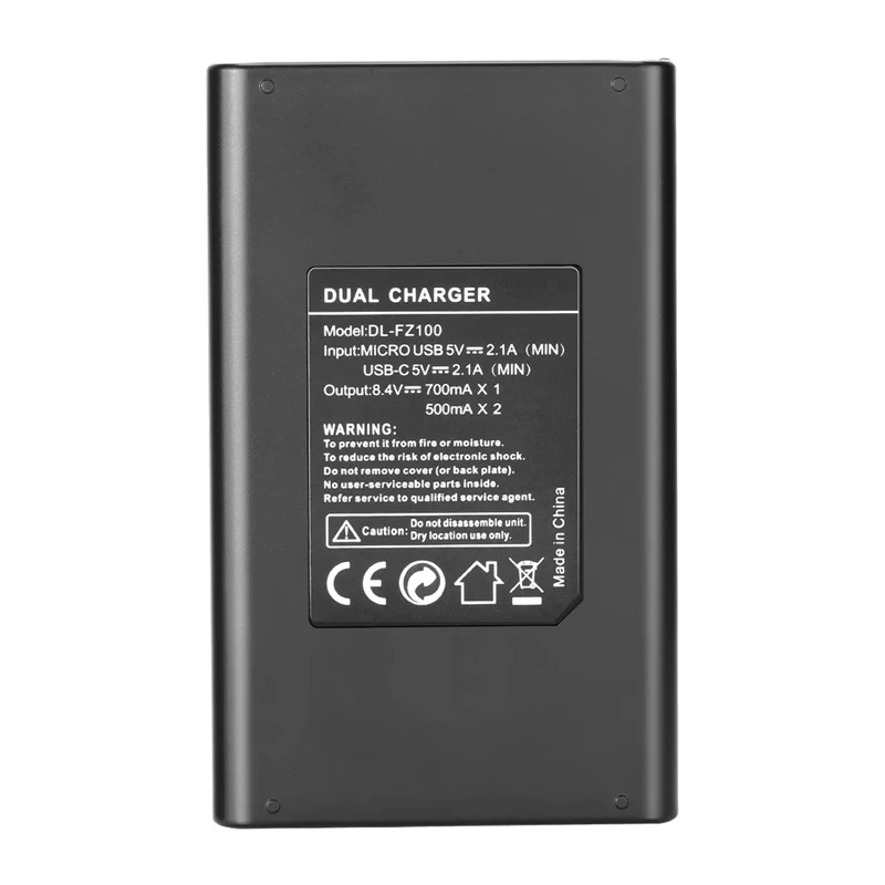 Carregador de bateria duplo NEEWER DL-FZ100 para baterias NP-FZ100-S