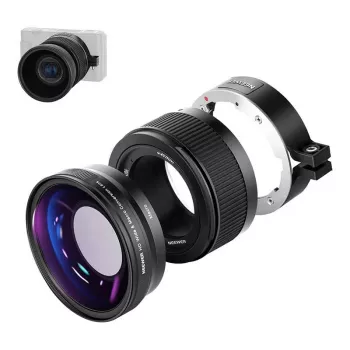 Objetiva grande angular NEEWER para Sony ZV1 (preto)