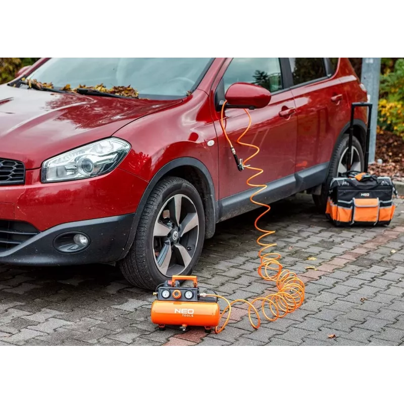 NEO TOOLS 04-620 Compressor de ar lubrificado a óleo 24L 1,5kW 8bar 200L/min