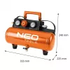 NEO TOOLS 04-620 Compressor de ar lubrificado a óleo 24L 1,5kW 8bar 200L/min