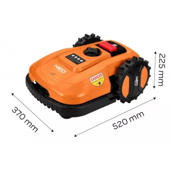 Corta-relvas a bateria sem escovas NEO Tools 04-621 40V com cesto de recolha 40L e função de mulching
