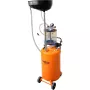 Aspirador de óleo pneumático móvel NEO TOOLS 10-811 com depósito de controlo, depósito principal 80L, depósito de inspeção 10L, pressão de ar 6-8 bar, 4 rodas giratórias