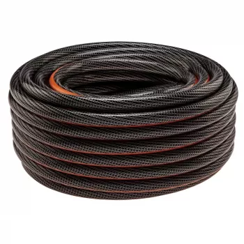 NEO TOOLS mangueira de jardim 3/4 polegadas x 30m PVC reforçado 6 camadas, pressão de rebentamento 25 Bar, resistente a UV e algas, verde