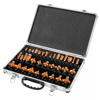 Conjunto de fresas de metal duro Neo Tools, haste de 8 mm, 35 unid.