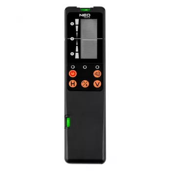 Recetor laser NEO TOOLS 75-151 para lasers rotativos vermelhos com LCD duplo e suporte de haste