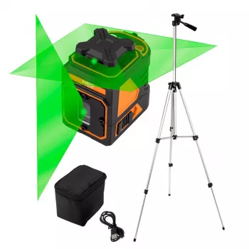 Nivelador laser NEO TOOLS 75-160 30m 5 linhas vermelho com tripé de 1,5m e mala