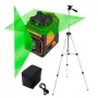 Nivelador laser NEO TOOLS 75-160 30m 5 linhas vermelho com tripé de 1,5m e mala